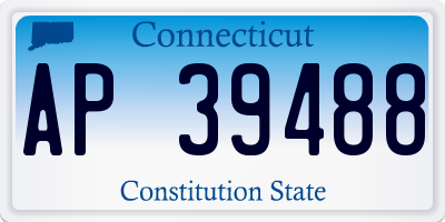 CT license plate AP39488