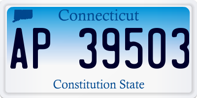 CT license plate AP39503