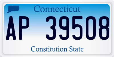 CT license plate AP39508
