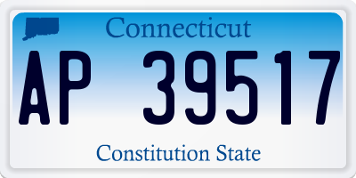 CT license plate AP39517