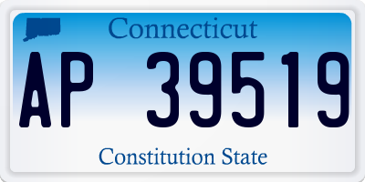 CT license plate AP39519