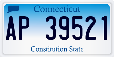 CT license plate AP39521