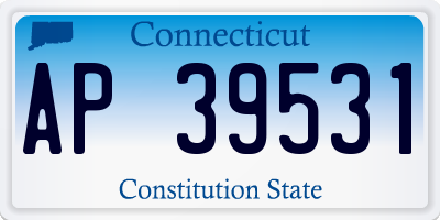 CT license plate AP39531
