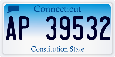 CT license plate AP39532