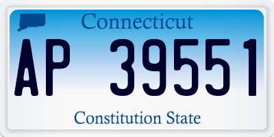 CT license plate AP39551