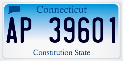 CT license plate AP39601