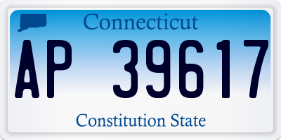 CT license plate AP39617