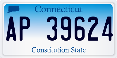 CT license plate AP39624