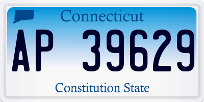 CT license plate AP39629