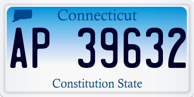 CT license plate AP39632