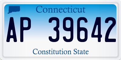 CT license plate AP39642