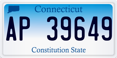 CT license plate AP39649