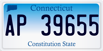 CT license plate AP39655