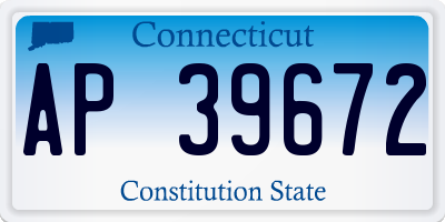 CT license plate AP39672