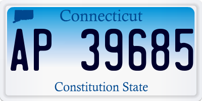 CT license plate AP39685