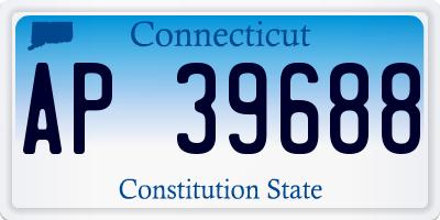 CT license plate AP39688