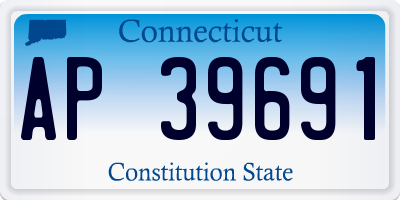 CT license plate AP39691