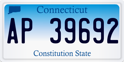 CT license plate AP39692
