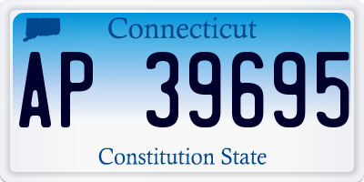 CT license plate AP39695