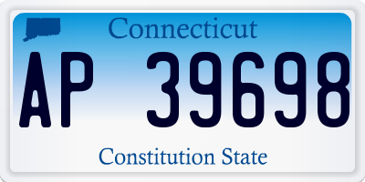CT license plate AP39698