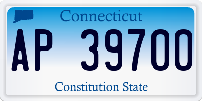 CT license plate AP39700