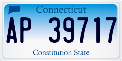 CT license plate AP39717