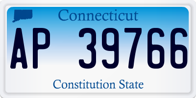 CT license plate AP39766