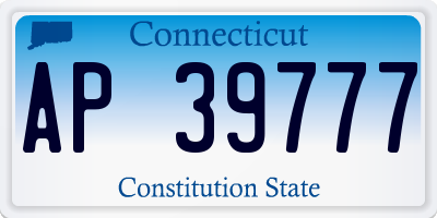 CT license plate AP39777