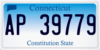 CT license plate AP39779