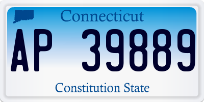 CT license plate AP39889