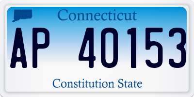 CT license plate AP40153