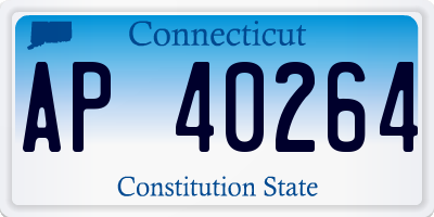 CT license plate AP40264