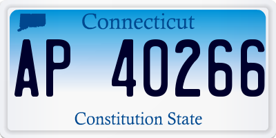 CT license plate AP40266