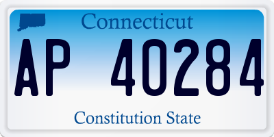 CT license plate AP40284