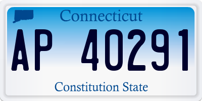 CT license plate AP40291