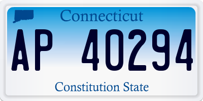 CT license plate AP40294