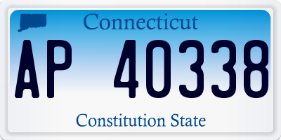 CT license plate AP40338
