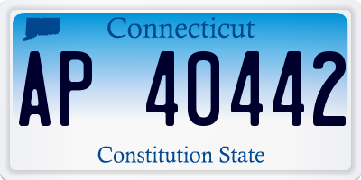 CT license plate AP40442