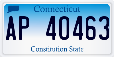 CT license plate AP40463