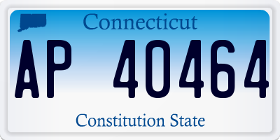 CT license plate AP40464