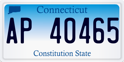 CT license plate AP40465