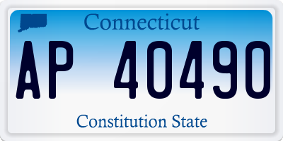 CT license plate AP40490