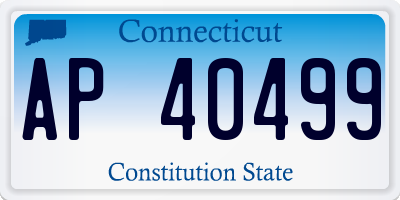 CT license plate AP40499