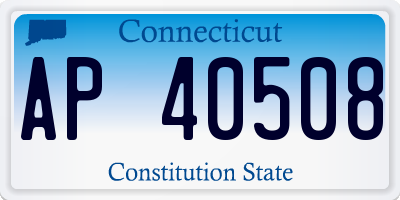 CT license plate AP40508