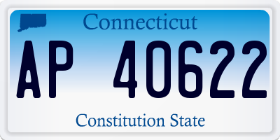 CT license plate AP40622