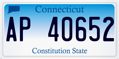 CT license plate AP40652