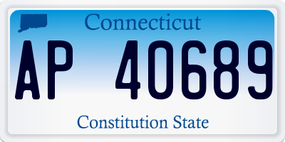 CT license plate AP40689