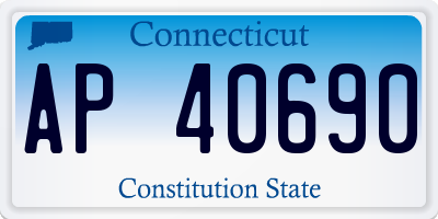 CT license plate AP40690