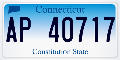 CT license plate AP40717