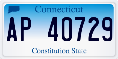 CT license plate AP40729